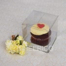 1 Cupcake Clear Cupcake Boxes with Silver insert($1.65pc x 25 units)