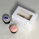 2 Cupcake Window Boxes($1.90/pc x 25 units)
